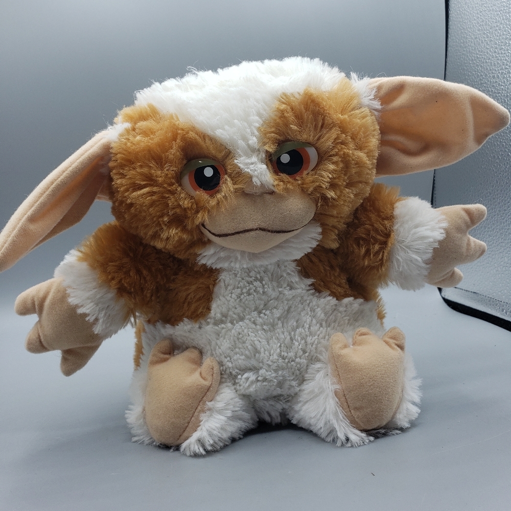 Gremlins Gizmo Mogwai 10" plush stuffed animal toy brown/white